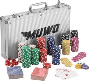 MUWO "All In" Pokerkoffer-Set mit 300 Chips