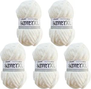 myboshi Samt XL, extra dickes Chenillegarn, super chunky Häkelwolle, 40 m (5-St), Uni