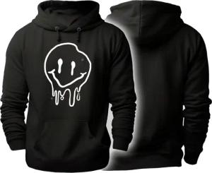 MyDesign24 Hoodie Herren Kapuzen Sweatshirt - zerlaufendes Gesicht Kapuzensweater mit Aufdruck i292