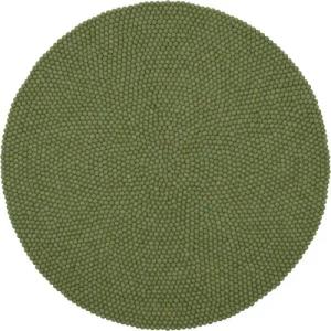 myfelt Filzkugelteppich rund, 100% Schurwolle