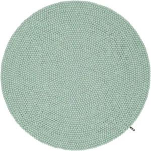 myfelt Filzkugelteppich rund, 100% Schurwolle