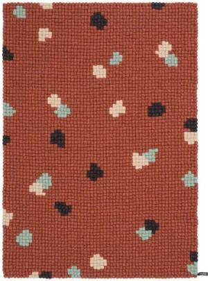 myfelt Terra Filzkugelteppich rechteckig, 100% Schurwolle