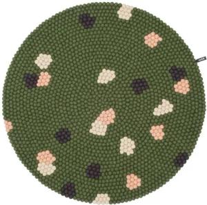 myfelt Terra Filzkugelteppich rund, 100% Schurwolle