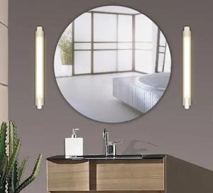 MySpiegel.de Wandspiegel Rahmenloser Spiegel - Klar - Rund mit polierter Kante