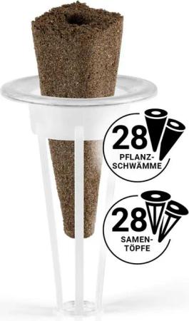 N8WERK Anzuchttablett N8WERK Pflanzenanzuchtstation Ersatzset 28 Stück