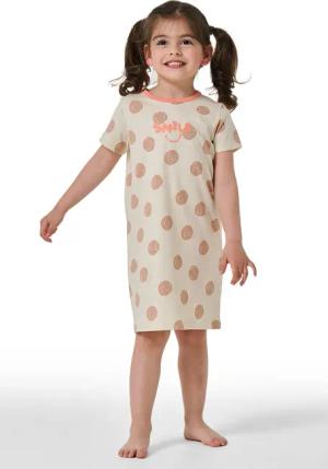 Nachthemd kurzarm Punkte creme - Natural Love 116