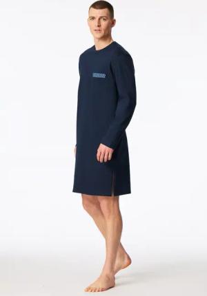 Nachthemd langarm blau - Comfort Nightwear 56