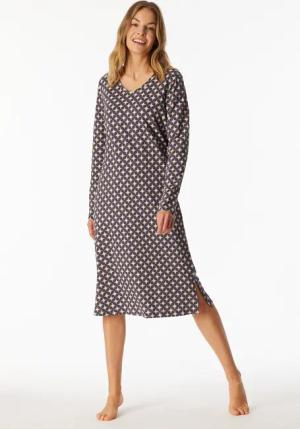 Nachthemd langarm graphit gemustert - Comfort Essentials 40