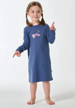 Nachthemd langarm Paris Maus jeansblau - Kids Nightwear 98