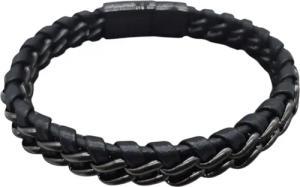 NAHLE Lederarmband elegantes Leder Armband geflochten (inkl. Schmuckbox), aus Leder, mit Magnetverschluss für ein sicheres verschließen