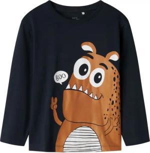 Name It Longsleeve Jungen mit Monster Print (1-tlg) in Unifarbe