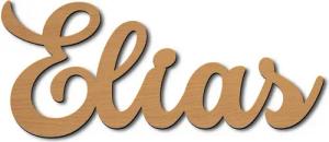 Namofactur LED Dekolicht Name 'Elias' Wand Deko Nachtlicht für Kinder, LED fest integriert, Warmweiß, Leuchtdeko Wandlampe aus MDF Holz für Kinderzimmer