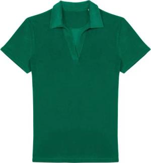 Native Spirit Poloshirt Umweltfreundliches Damen-Polohemd aus Frottee