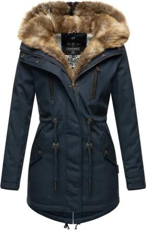 Navahoo Winterjacke Diamond Designer Winterjacke mit Teddyfell gefüttert