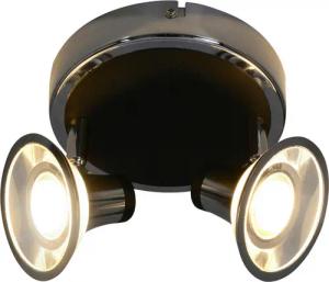 Näve Leuchten Deckenleuchte 1239842 Chrom Kunststoff Metall B/H/T: ca. 15x13x15 cm 2 Brennstellen