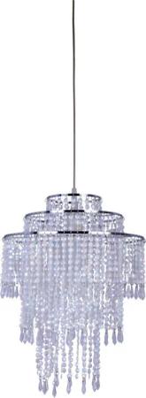 Näve Leuchten Pendelleuchte 7013831 transparent Metall Kunststoff B/H/T: ca. 32x43x32 cm E27 1 Brennstellen