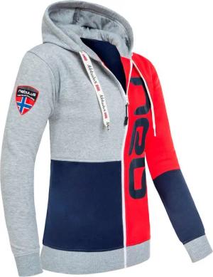 Nebulus Sweatjacke NEBSTER, P6114 - Damen, navy-rot-grau, XL/42