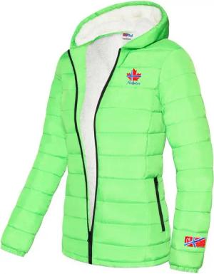 Nebulus Winterjacke GLOWFUR, P4836 - Damen, limettengrün, L/40