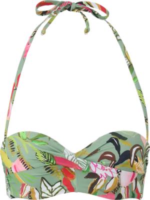 Neckholder-Bikini-Top mit Blumenmuster
