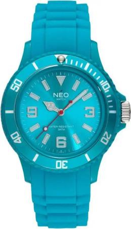 Neo Watch Quarzuhr Damenuhr Herrenuhr unisex türkis NICE-1 Armbanduhr Modell N1-019, Mineralglas, Damen Herren Uhr, türkises Gehäuse, türkises Armband