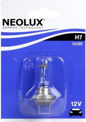 Neolux KFZ-Ersatzleuchte H7 12V 55W Halogen Leuchtmittel PX26d, H7, 1 St., weiß, Halogen-Birne Ersatz Auto Lampe Glühlampe Glühbirne Birne