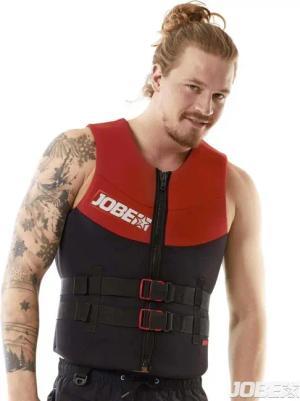 NEOPREN Red Herren 50N Schwimmweste für Jetski Wakeboard Boot SUP Wasserski