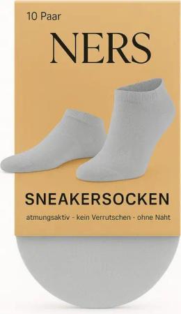 NERS Sneakersocken 10-20 Paar Sneaker Socken aus Baumwolle, für Damen & Herren, ohne Naht (10-Paar) Kein Verrutschen, mit Komfortbund, atmungsaktiv, für Alltag & Sport