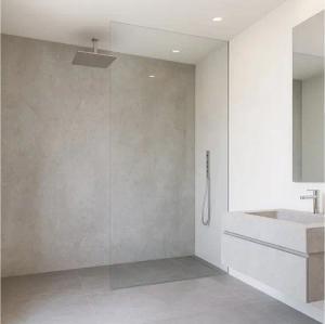 neu.haus Duschrückwand, (Set, 8-tlg), Wandpaneel »Bladel« 120 x 60 cm Concrete Grey