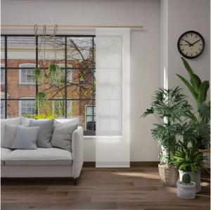 Neutex for you! Schiebegardine KISS (1 St), Paneelwagen, halbtransparent, Uni mit dezenter Naturoptik