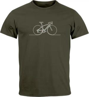 Neverless Print-Shirt Herren T-Shirt Fahrrad Radfahrer Aufdruck Printshirt Bike Grafik mit Print