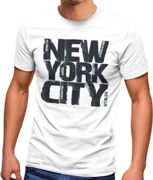 Neverless Print-Shirt Herren T-Shirt New York City Schriftzug Print Fashion Streetstyle mit Print