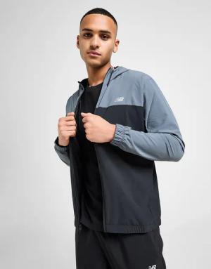 New Balance Colour Block Woven Jacke - Herren, Schwarz