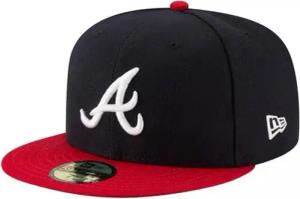New Era 59FIFTY Cap Atlanta Braves AC Perf blau/rot