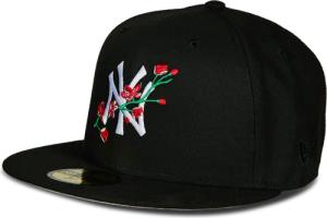 New Era 59fifty Mlb New York Yankees Unisex Schneller Rücken - Schwarz - Größe 7 5/8 - Baumwolle