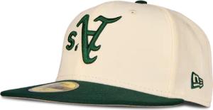 New Era 59fifty Mlb Oakland Athletics Unisex Kappen - Weiß - Größe 7 - Baumwolle