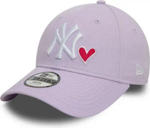 New Era Baseball Cap New York Yankees MLB Icon Lila Verstellbare 9Forty Cap für Kinder New (1-St)