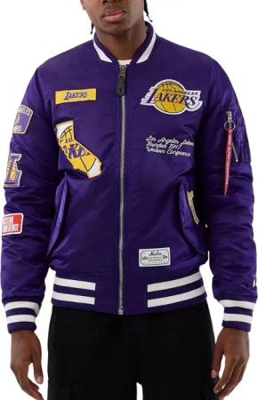 New Era Bomberjacke Jacke New Era Alpha Los Angeles Lakers