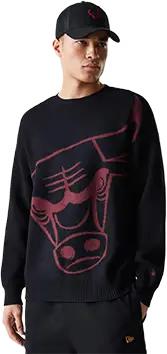 New Era Chicago Bulls Knit Sweatshirt Schwarz
