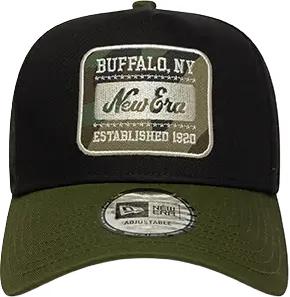 New Era E Frame Camo Patch Cap Schwarz