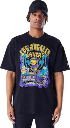 New Era Graphic Oz T-shirt Schwarz