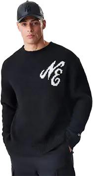 New Era Knit Sweatshirt Schwarz