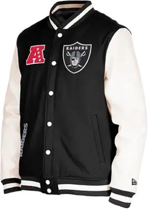 New Era Las Vegas Raiders Varsity Jacke Schwarz