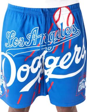 New Era Los Angeles Dodgers La Dodgers Logo Short Blau