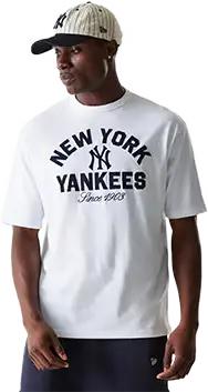 New Era MLB Heritage Oversized New York Yankees T-shirt Weiß