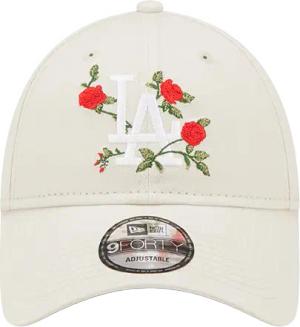 New Era MLB Los Angeles Dodgers Flower 9forty Strapback Cap Beige