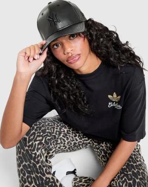 New Era MLB New York Yankees 9FORTY Pleather Cap - Damen, Schwarz