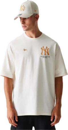 New Era MLB New York Yankees Graphic Oversized T-shirt Weiß