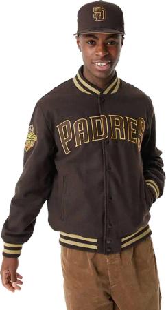 New Era MLB San Diego Padres Varsity Jacke Braun