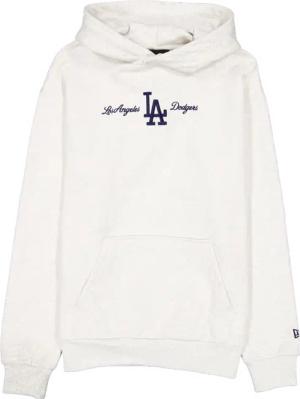 New Era MLB Script Los Angeles Dodgers Oversized Hoody Grau