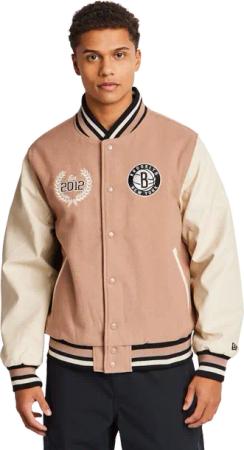 New Era NBA Herren Jacken - Beige - Größe L - Wolle
